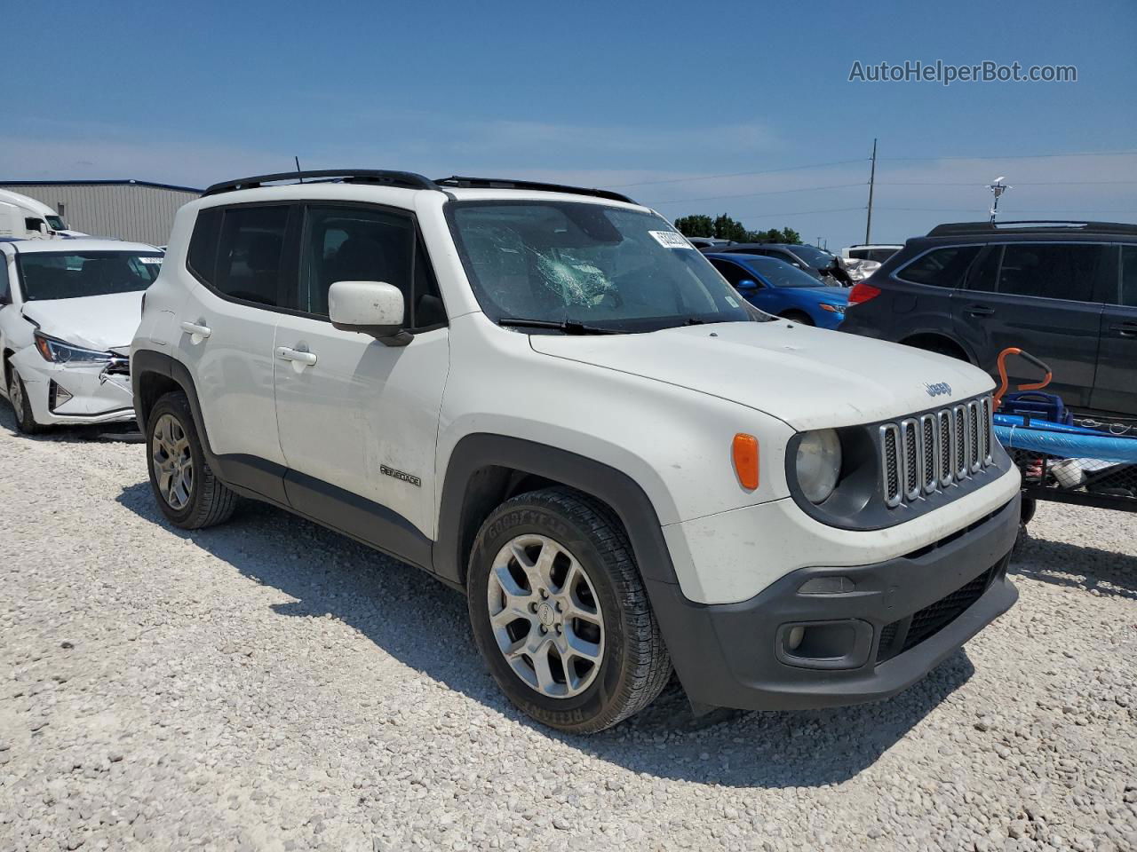 2018 Jeep Renegade Latitude White vin: ZACCJABB7JPJ04301