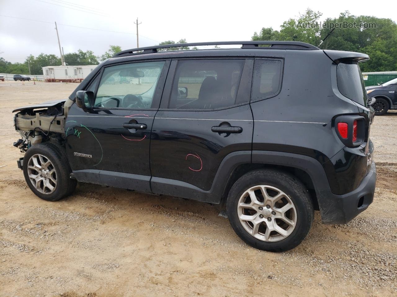 2017 Jeep Renegade Latitude Черный vin: ZACCJABB8HPF57131