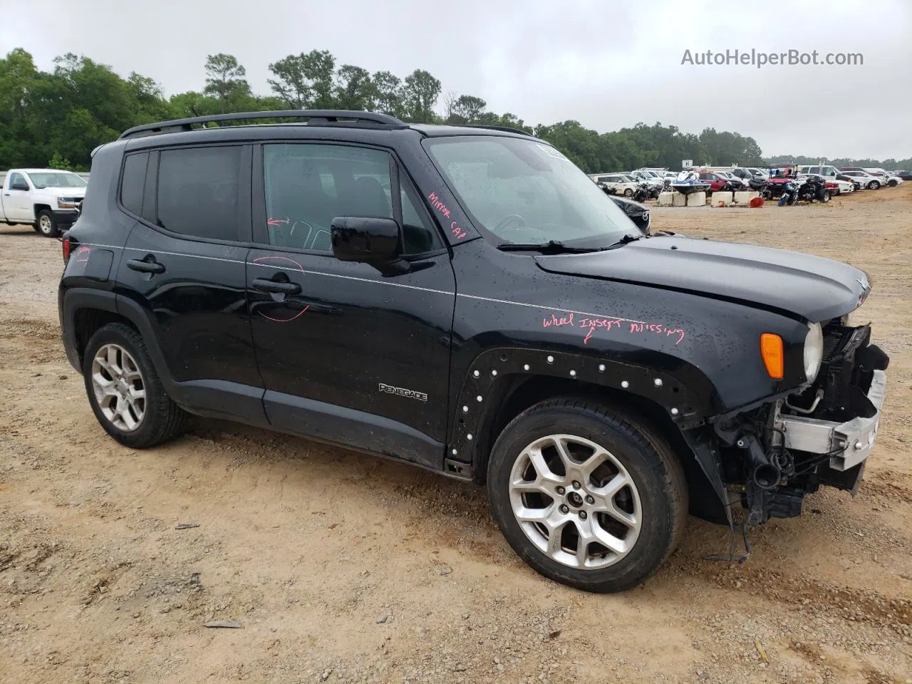 2017 Jeep Renegade Latitude Black vin: ZACCJABB8HPF57131