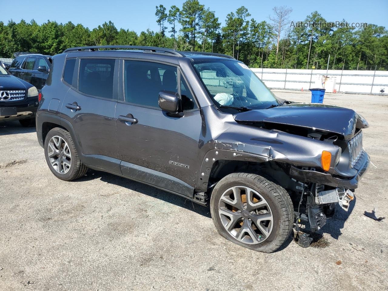 2017 Jeep Renegade Latitude Gray vin: ZACCJABB8HPG10894