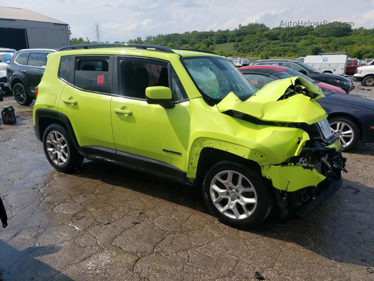 2017 Jeep Renegade Latitude Green vin: ZACCJABB8HPG47055