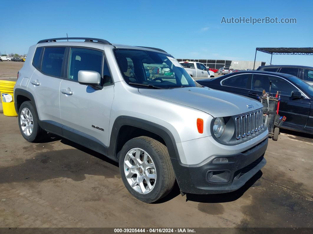 2018 Jeep Renegade Latitude Fwd Silver vin: ZACCJABB8JPH34508