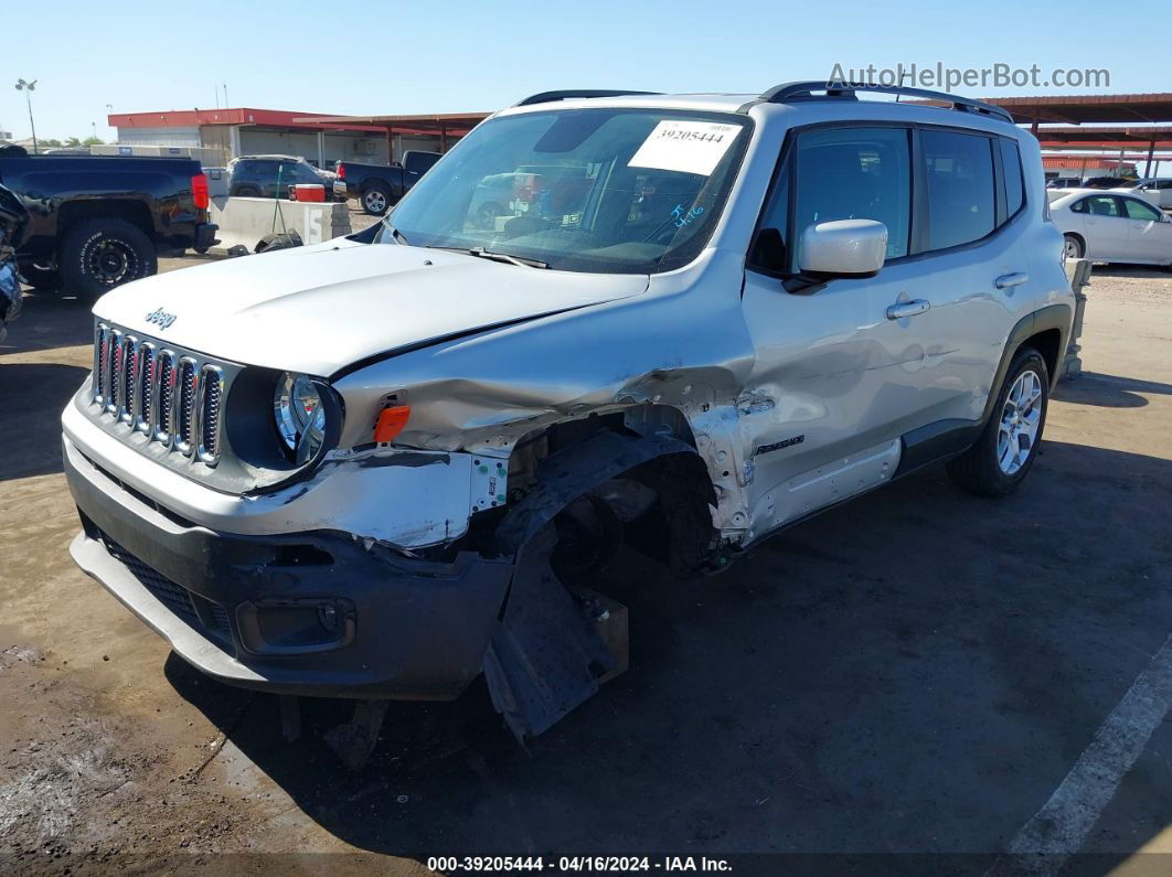 2018 Jeep Renegade Latitude Fwd Серебряный vin: ZACCJABB8JPH34508