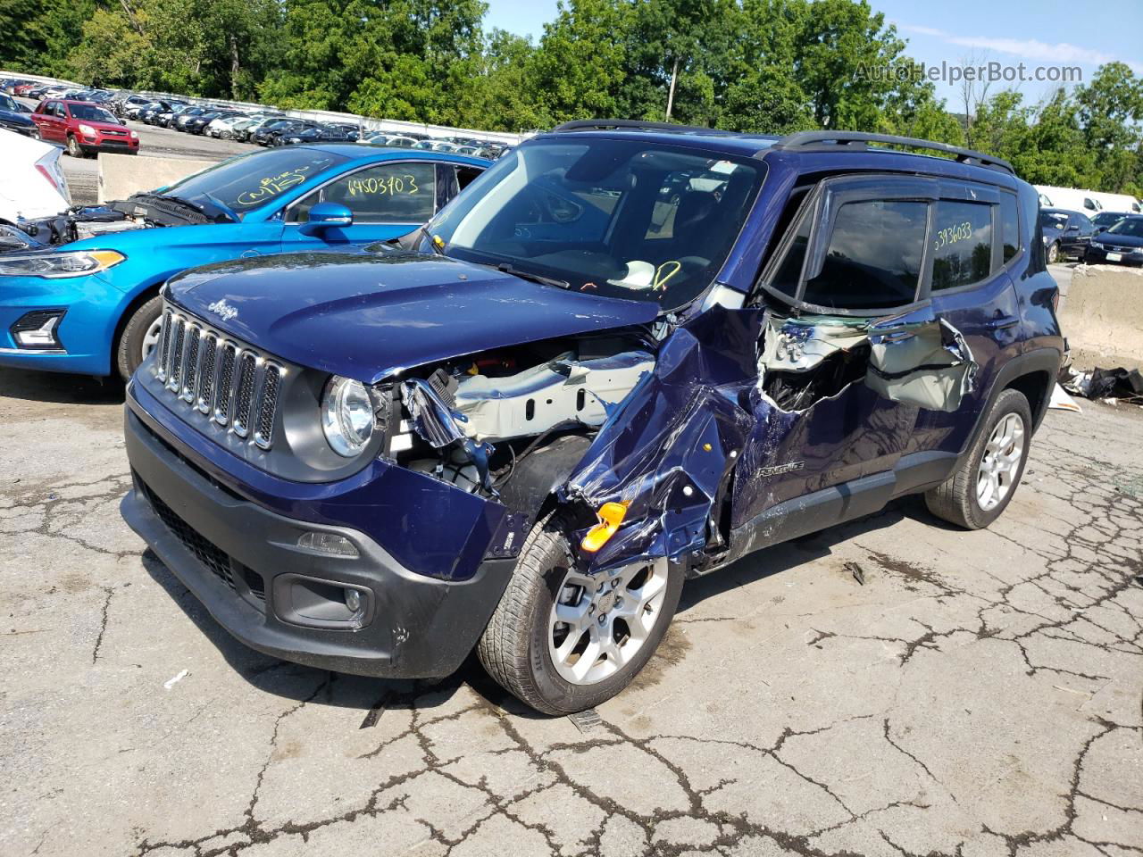 2018 Jeep Renegade Latitude Blue vin: ZACCJABB8JPH96667