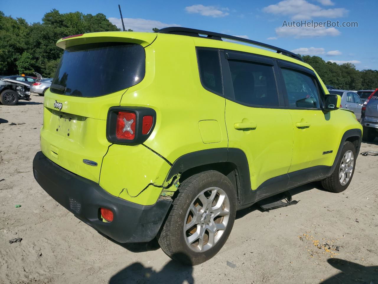 2018 Jeep Renegade Latitude Green vin: ZACCJABB8JPH99889