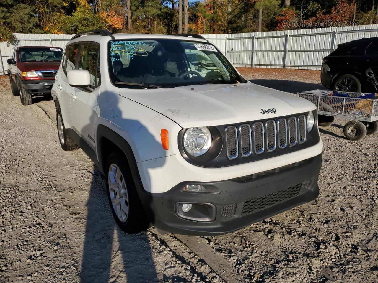 2018 Jeep Renegade Latitude White vin: ZACCJABB8JPJ32558