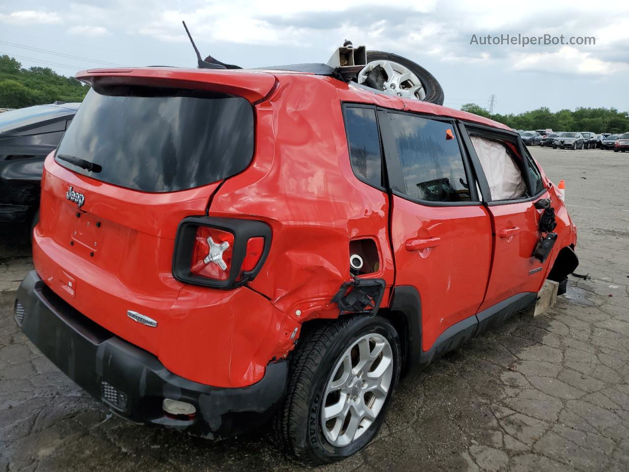 2018 Jeep Renegade Latitude Красный vin: ZACCJABB8JPJ66192