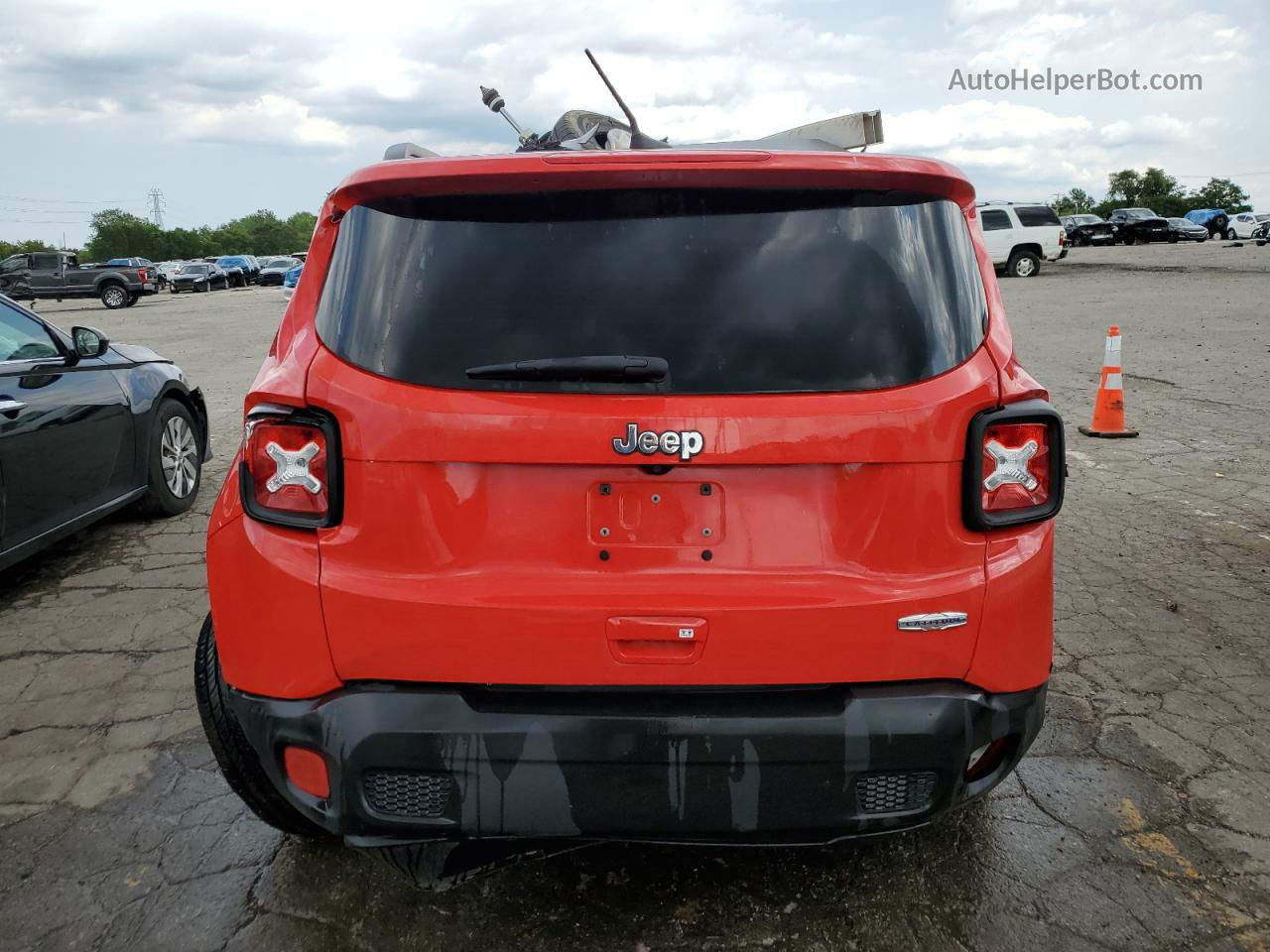 2018 Jeep Renegade Latitude Красный vin: ZACCJABB8JPJ66192