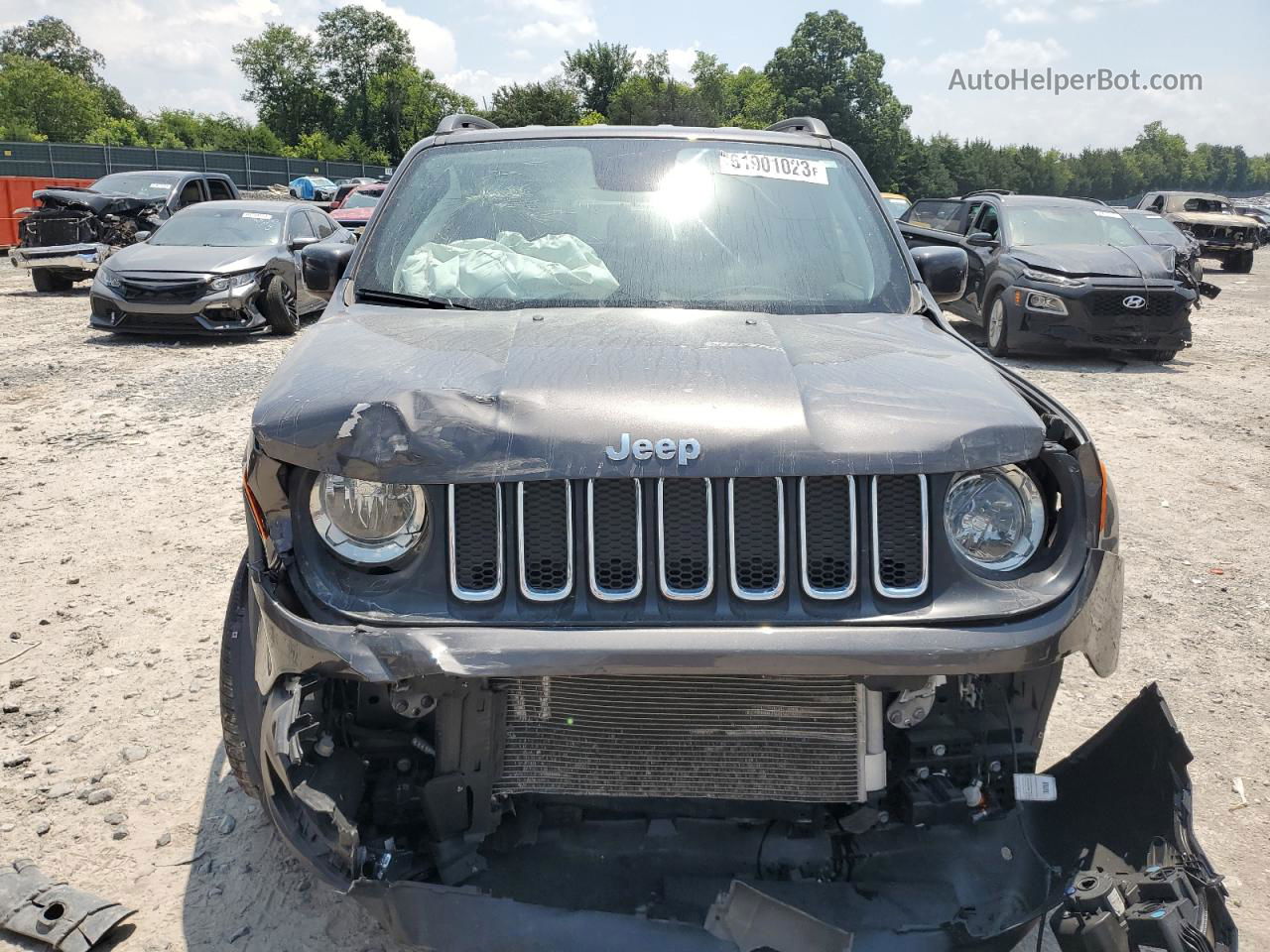 2018 Jeep Renegade Latitude Серый vin: ZACCJABB8JPJ69481