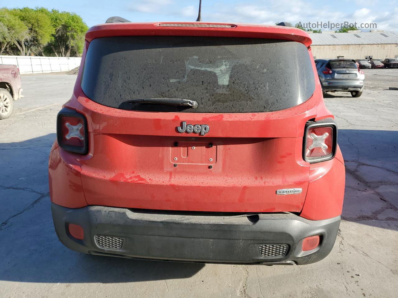 2017 Jeep Renegade Latitude Red vin: ZACCJABB9HPE40271