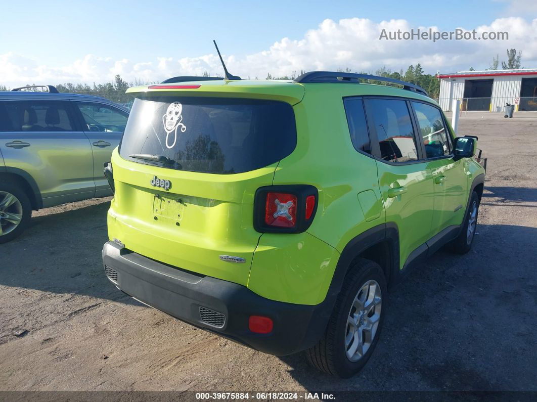 2017 Jeep Renegade Latitude Fwd Green vin: ZACCJABB9HPG31043