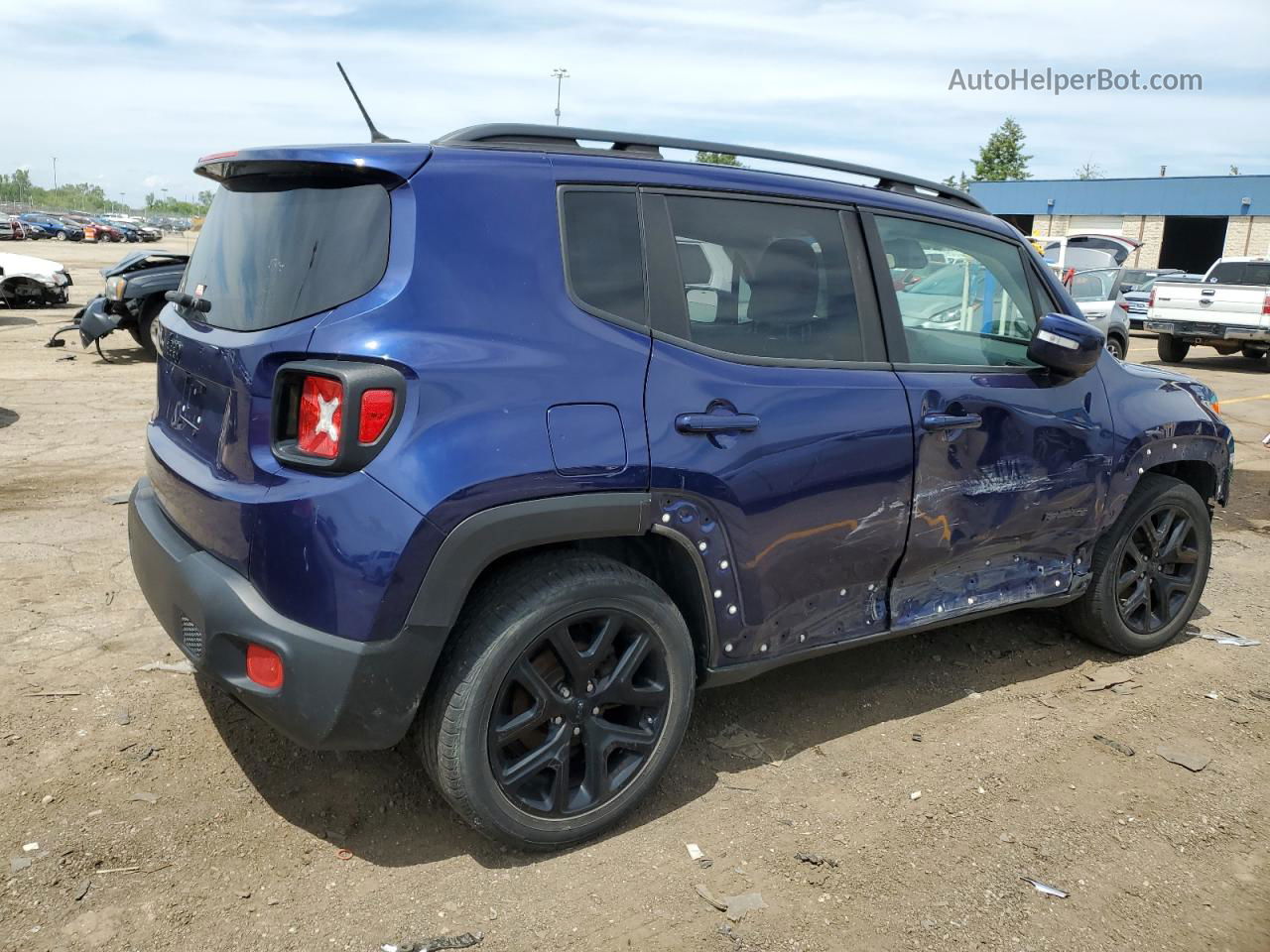 2017 Jeep Renegade Latitude Синий vin: ZACCJABB9HPG38624