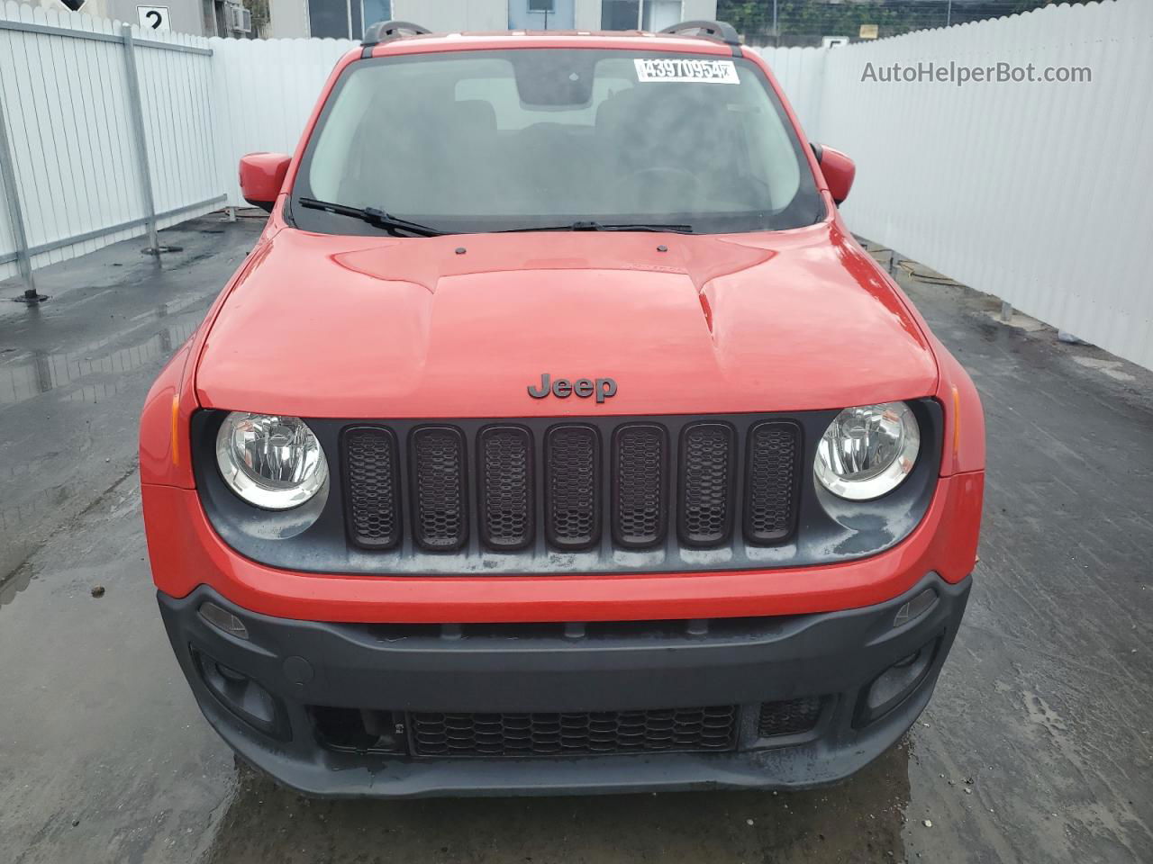 2017 Jeep Renegade Latitude Red vin: ZACCJABB9HPG47128