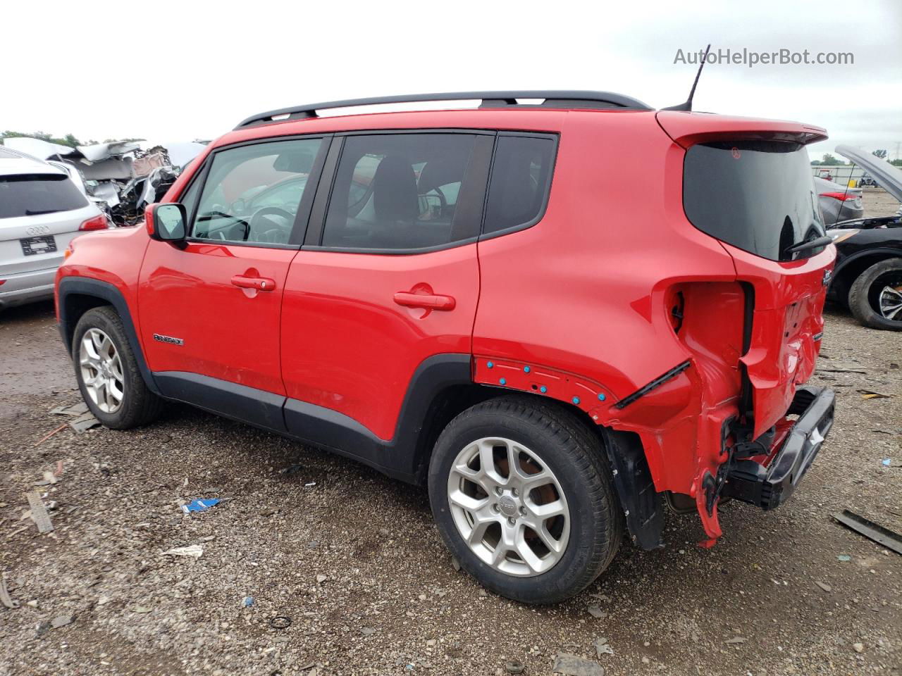 2018 Jeep Renegade Latitude Red vin: ZACCJABB9JPG65439