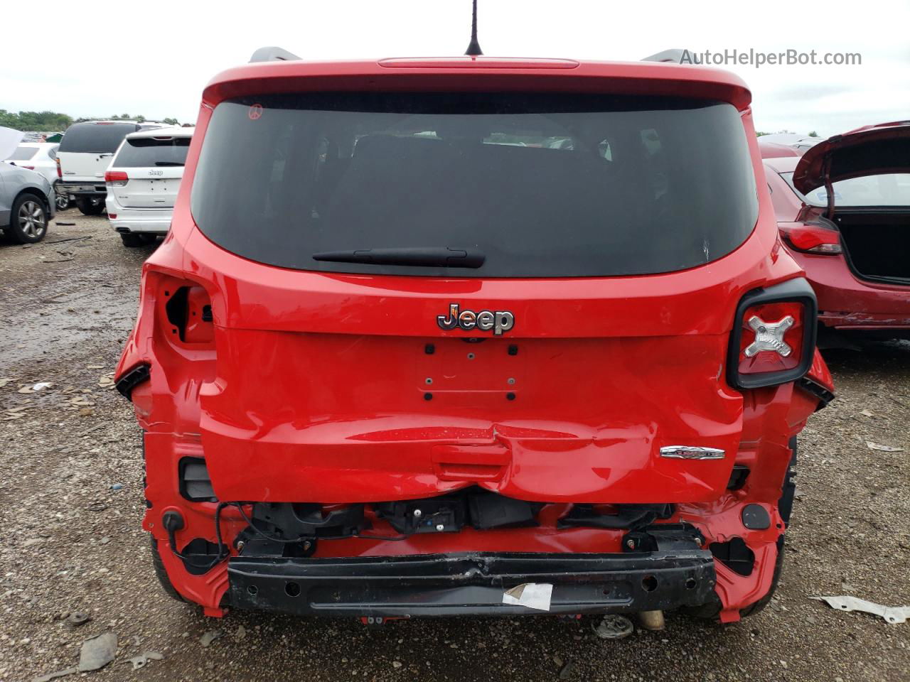 2018 Jeep Renegade Latitude Red vin: ZACCJABB9JPG65439