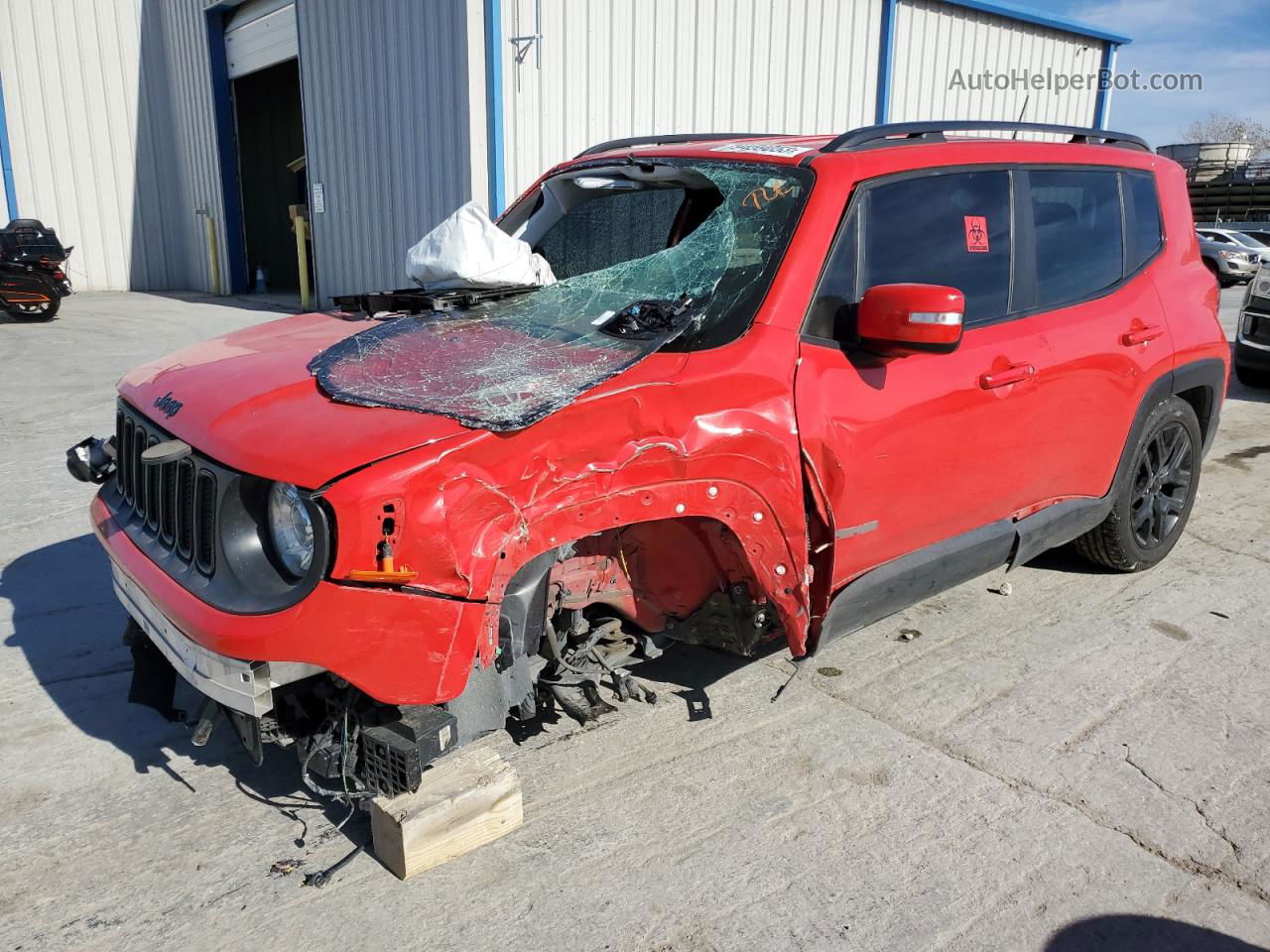 2018 Jeep Renegade Latitude Red vin: ZACCJABB9JPG74397