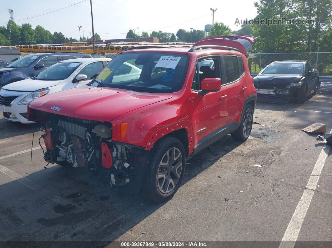 2018 Jeep Renegade Latitude Fwd Red vin: ZACCJABB9JPG80569