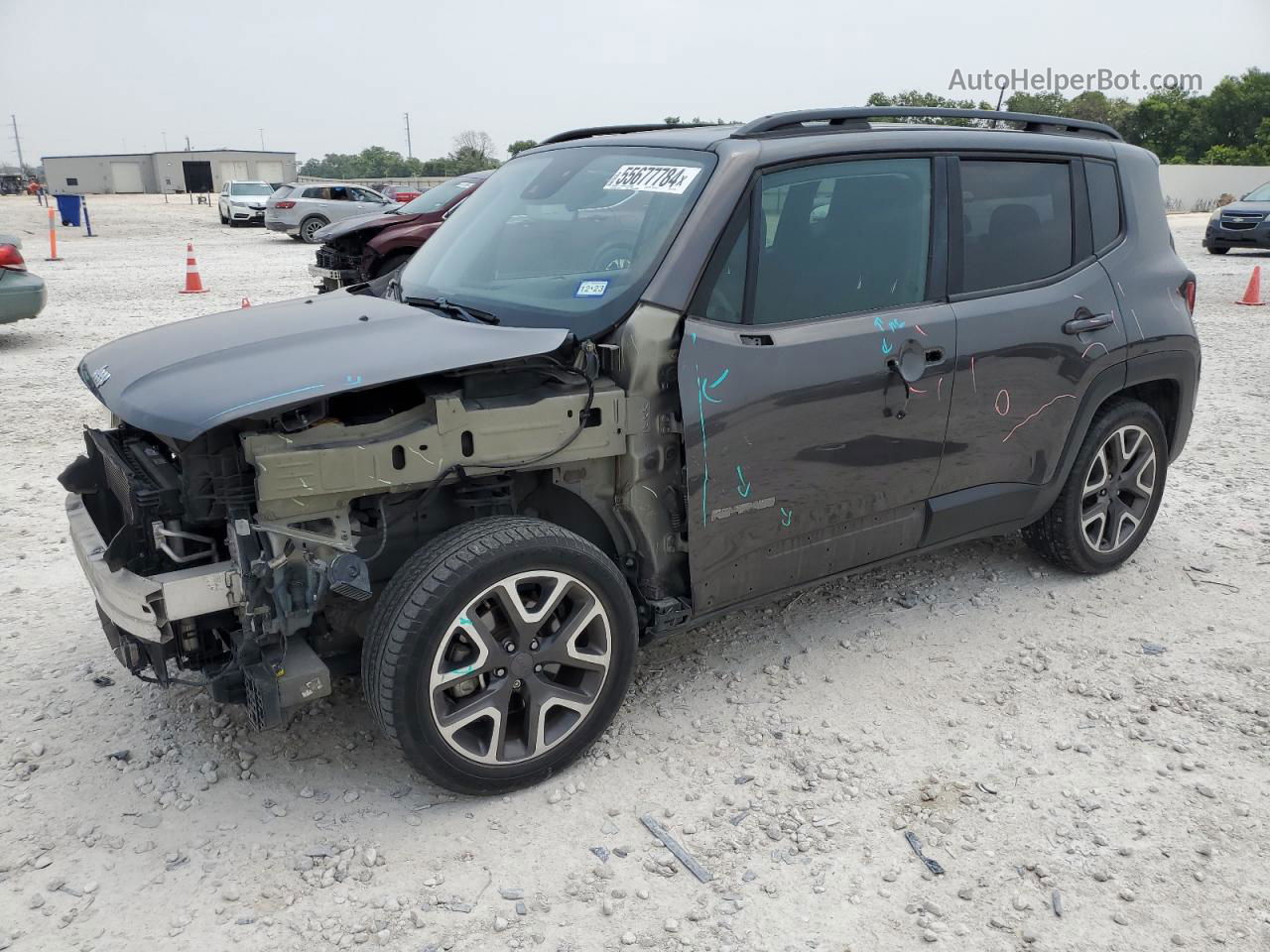 2018 Jeep Renegade Latitude Gray vin: ZACCJABBXJPG71914