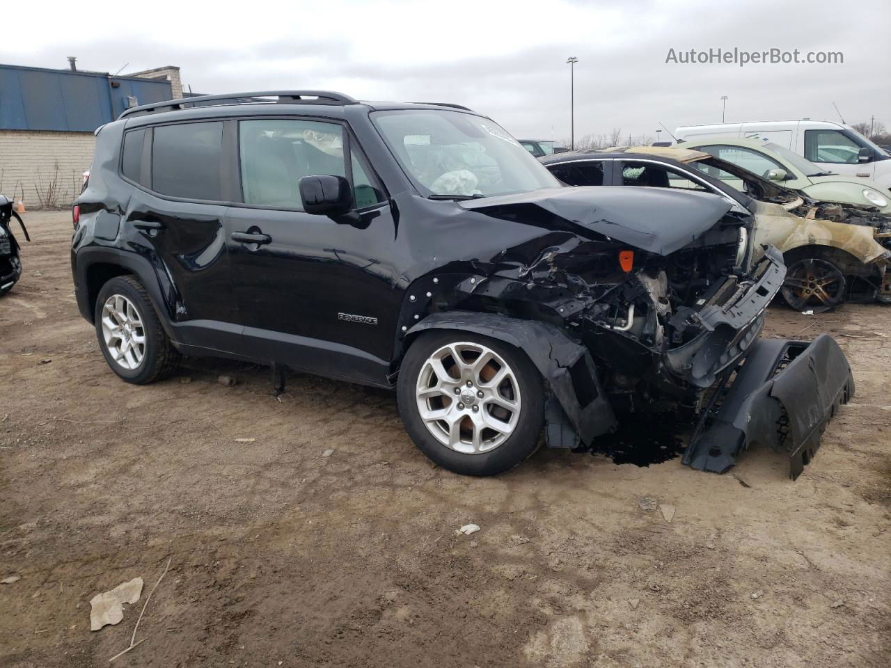 2018 Jeep Renegade Latitude Black vin: ZACCJABBXJPG99468