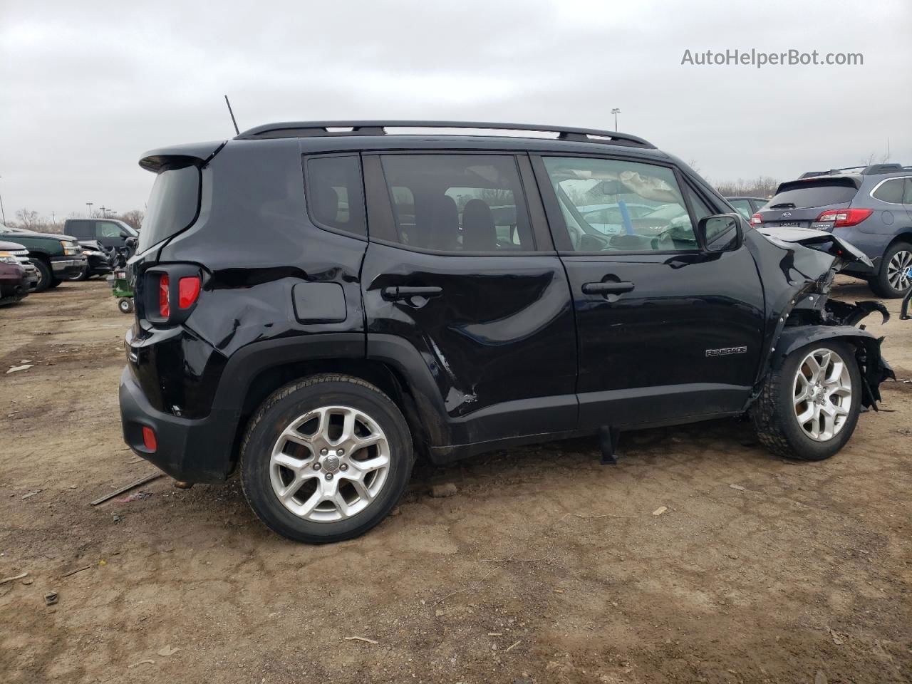 2018 Jeep Renegade Latitude Black vin: ZACCJABBXJPG99468