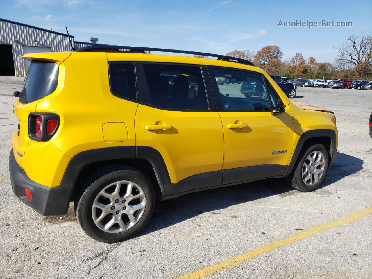 2018 Jeep Renegade Latitude Желтый vin: ZACCJABBXJPJ04177