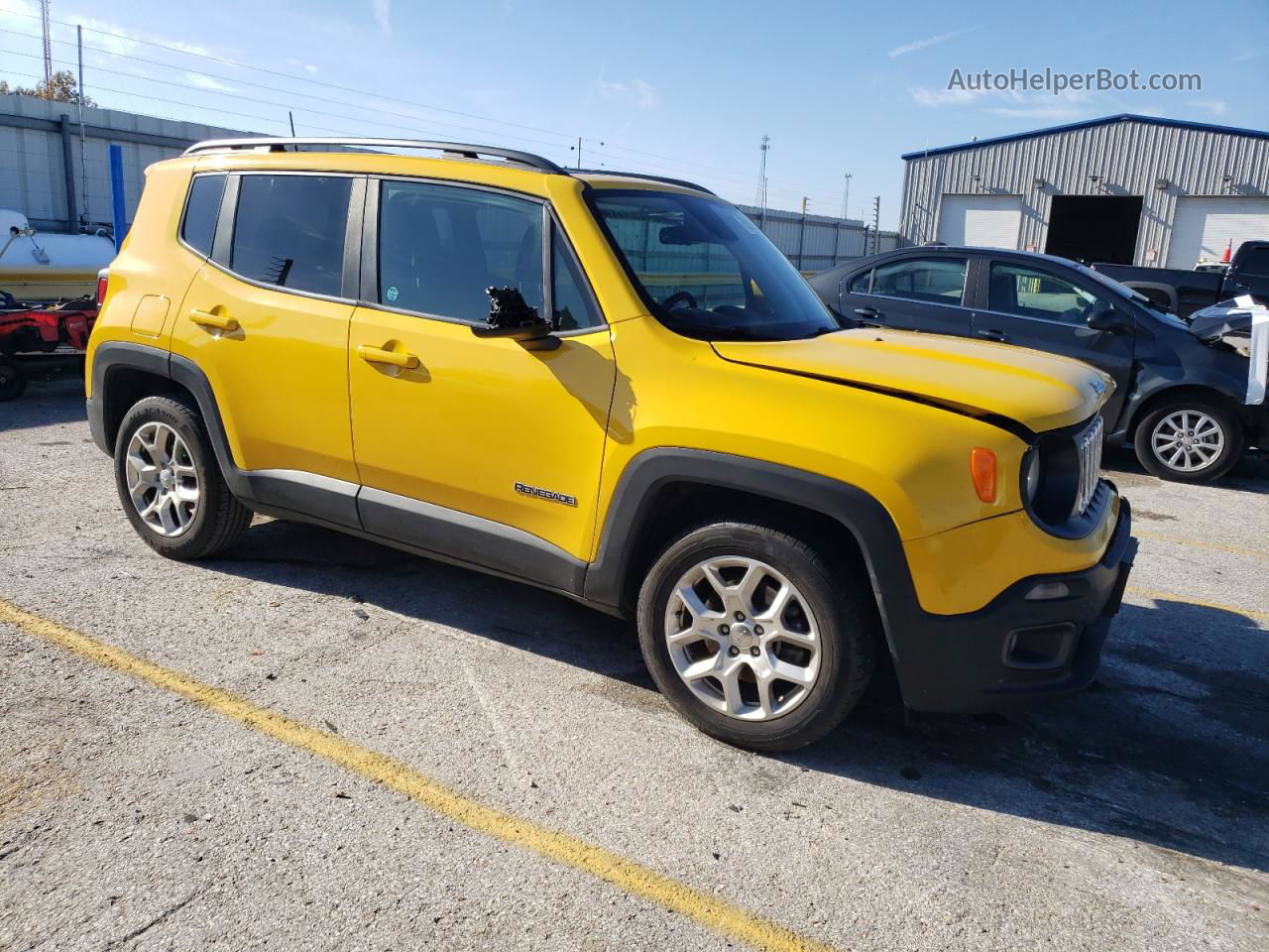 2018 Jeep Renegade Latitude Желтый vin: ZACCJABBXJPJ04177