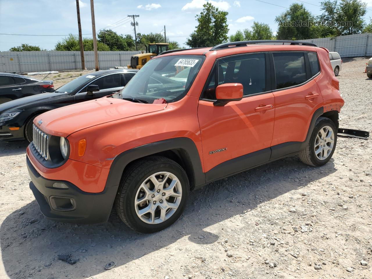 2018 Jeep Renegade Latitude Orange vin: ZACCJABBXJPJ19939