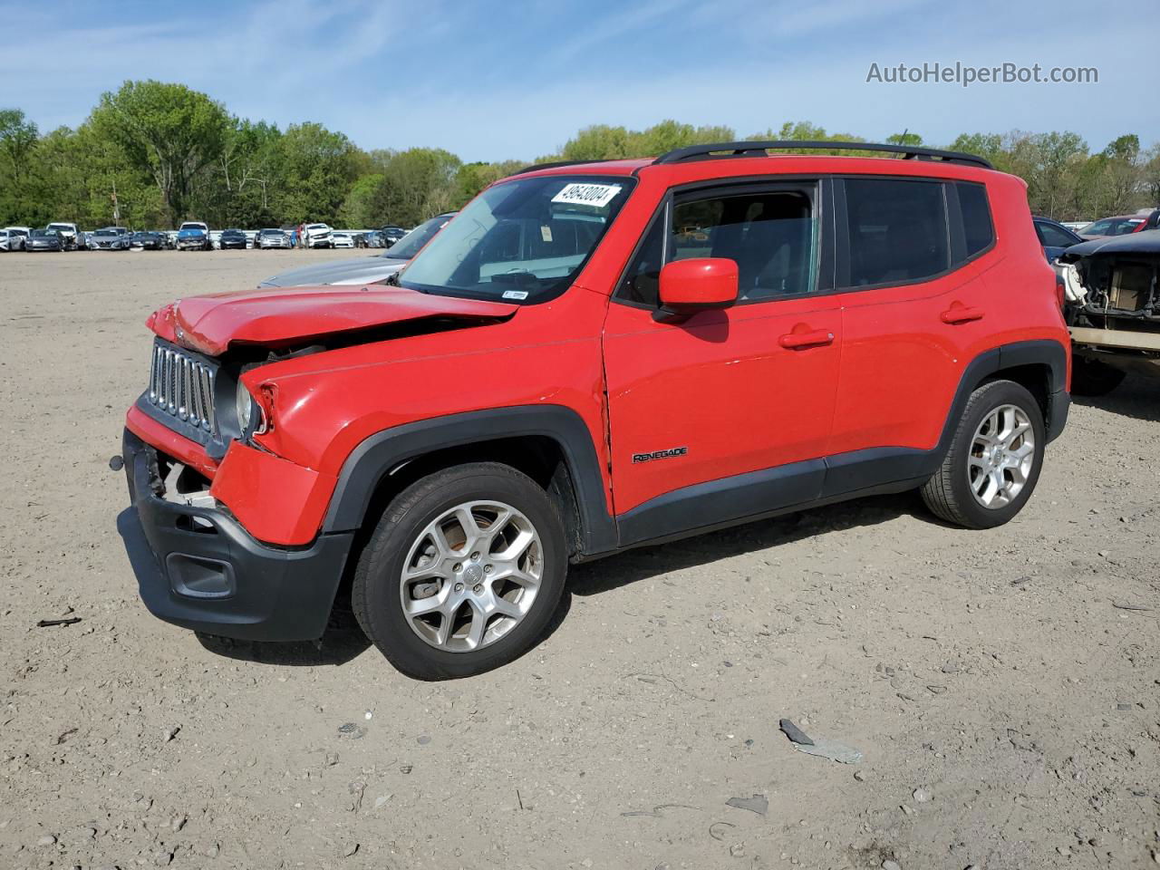 2015 Jeep Renegade Latitude Red vin: ZACCJABH0FPB58036