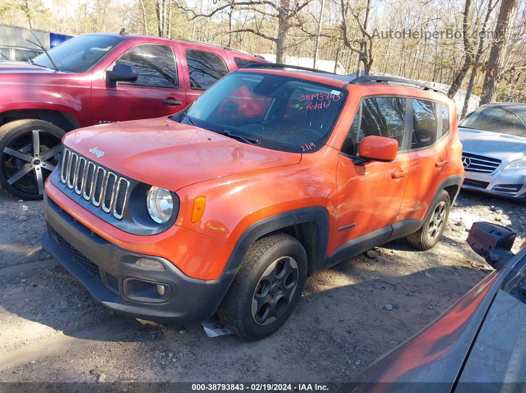 2015 Jeep Renegade Latitude Оранжевый vin: ZACCJABH0FPC16923