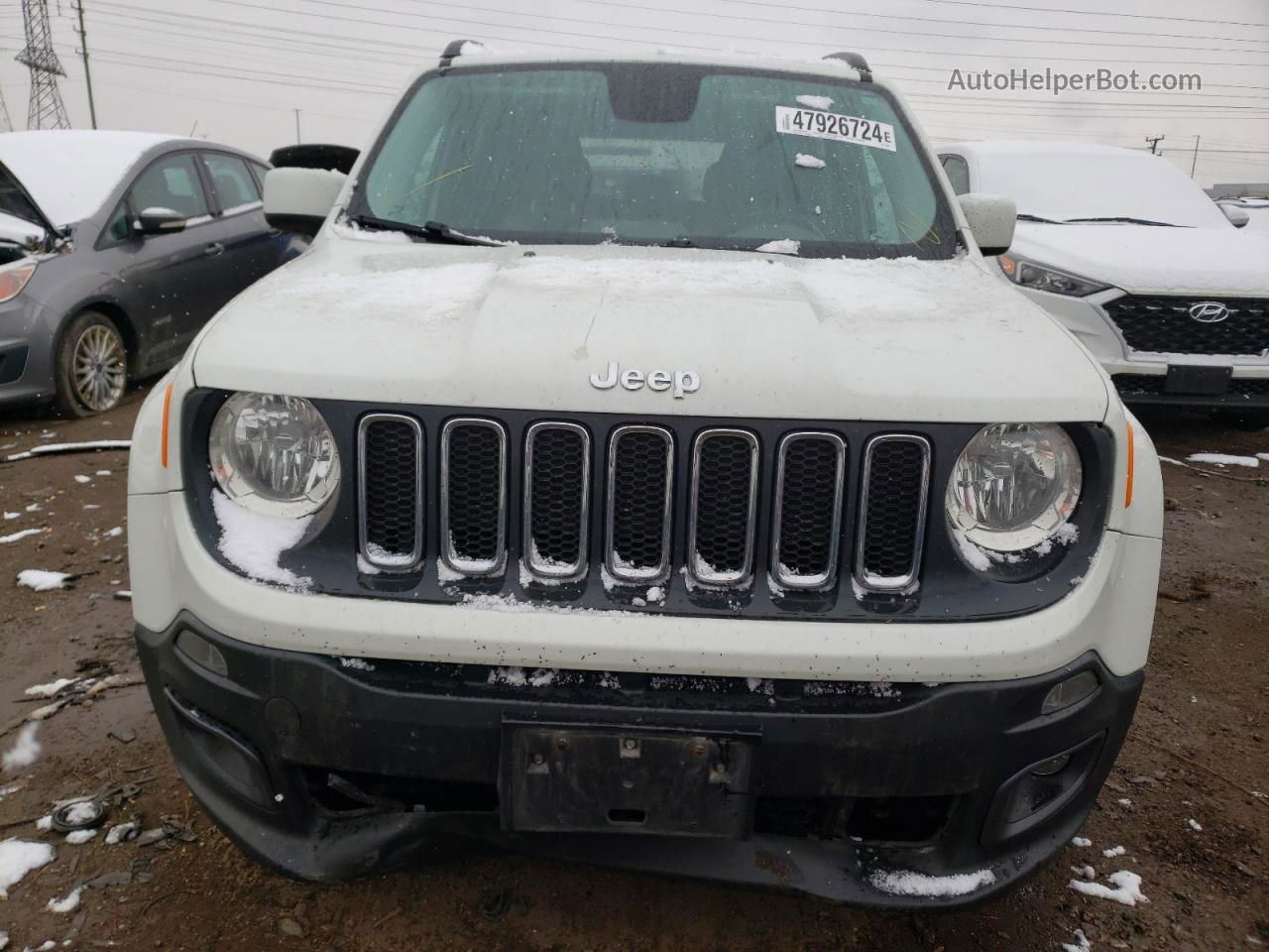 2015 Jeep Renegade Latitude Белый vin: ZACCJABH2FPB86291