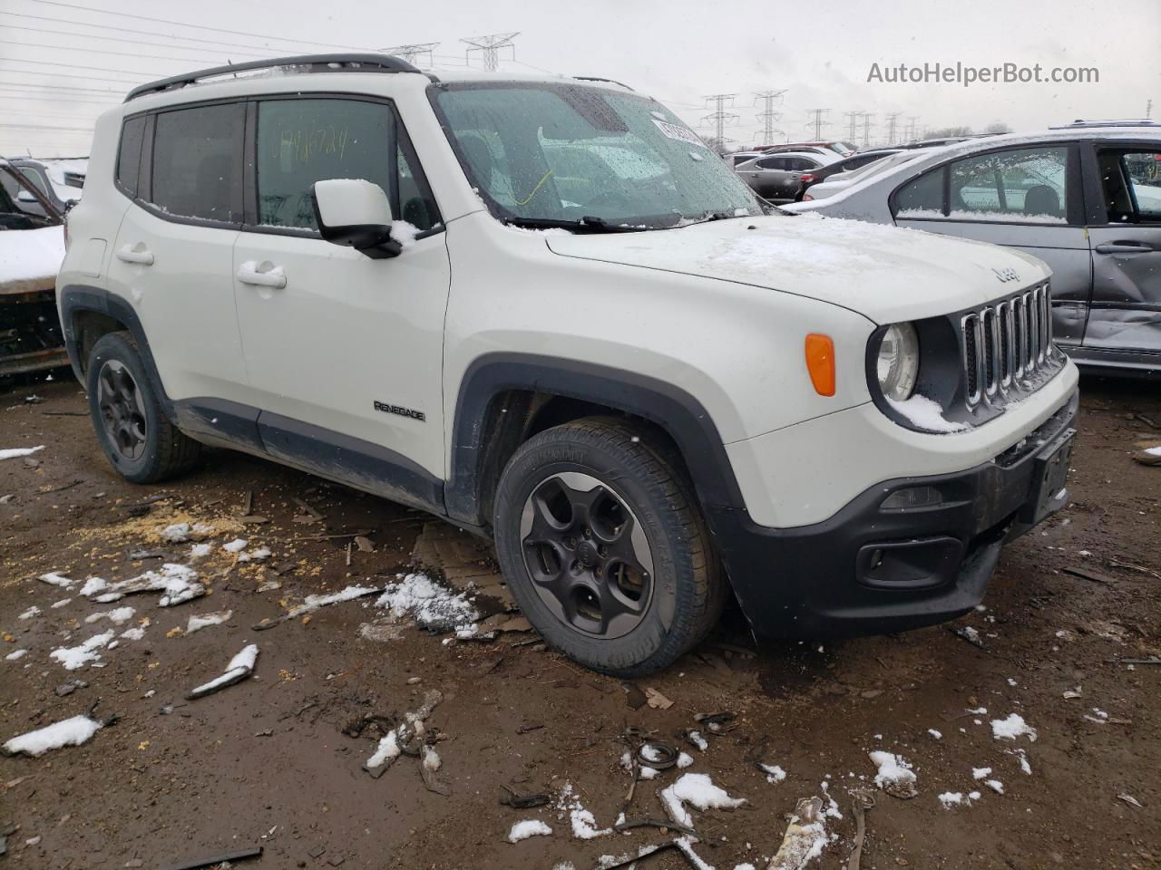 2015 Jeep Renegade Latitude White vin: ZACCJABH2FPB86291