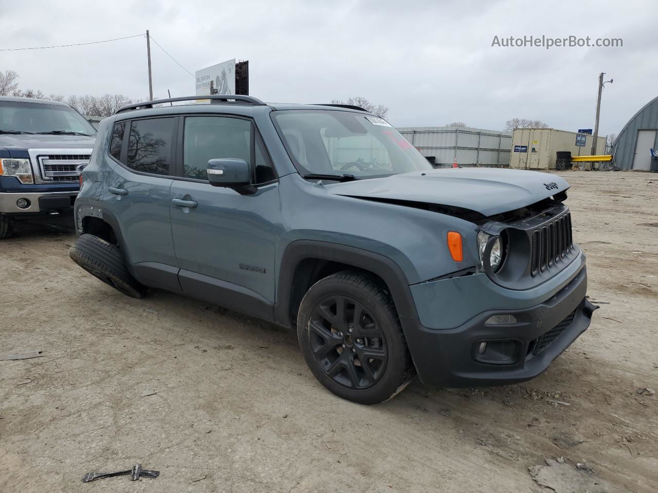 2018 Jeep Renegade Latitude Gray vin: ZACCJABH3JPH34260