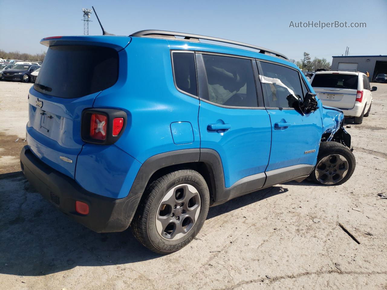 2015 Jeep Renegade Latitude Синий vin: ZACCJABH4FPB87331