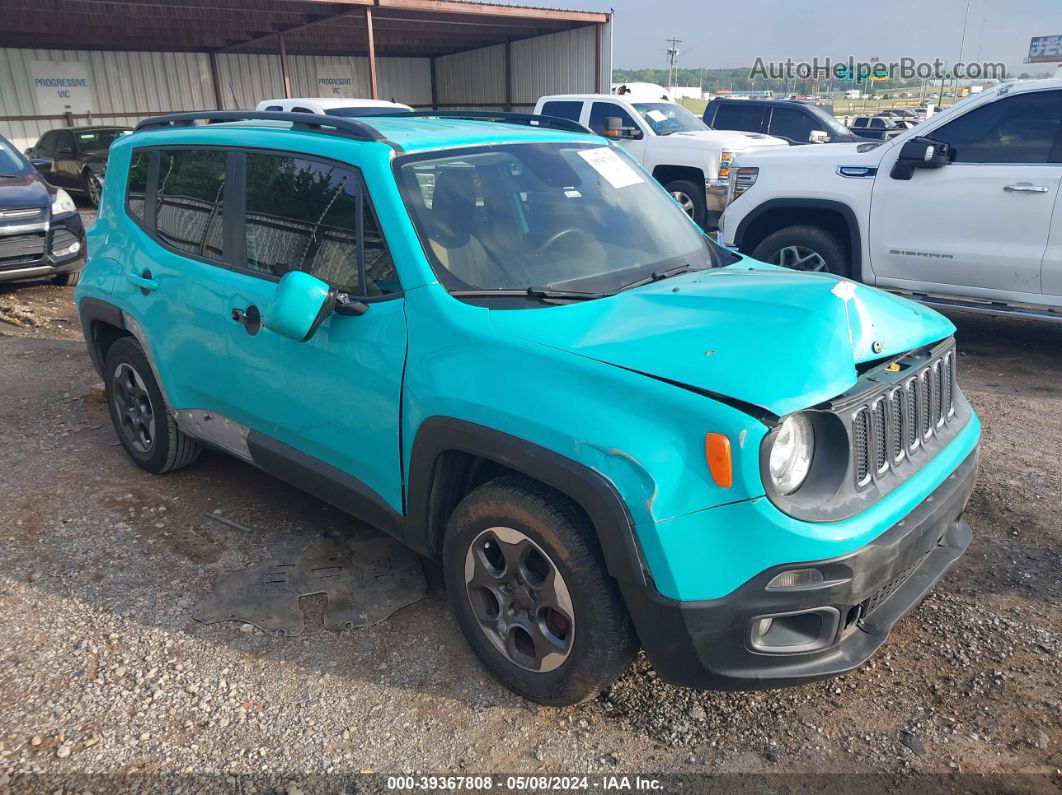 2015 Jeep Renegade Latitude Turquoise vin: ZACCJABHXFPB51577