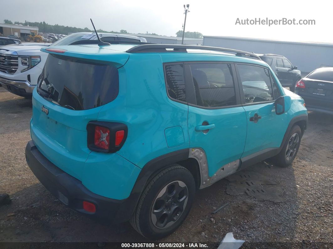 2015 Jeep Renegade Latitude Turquoise vin: ZACCJABHXFPB51577