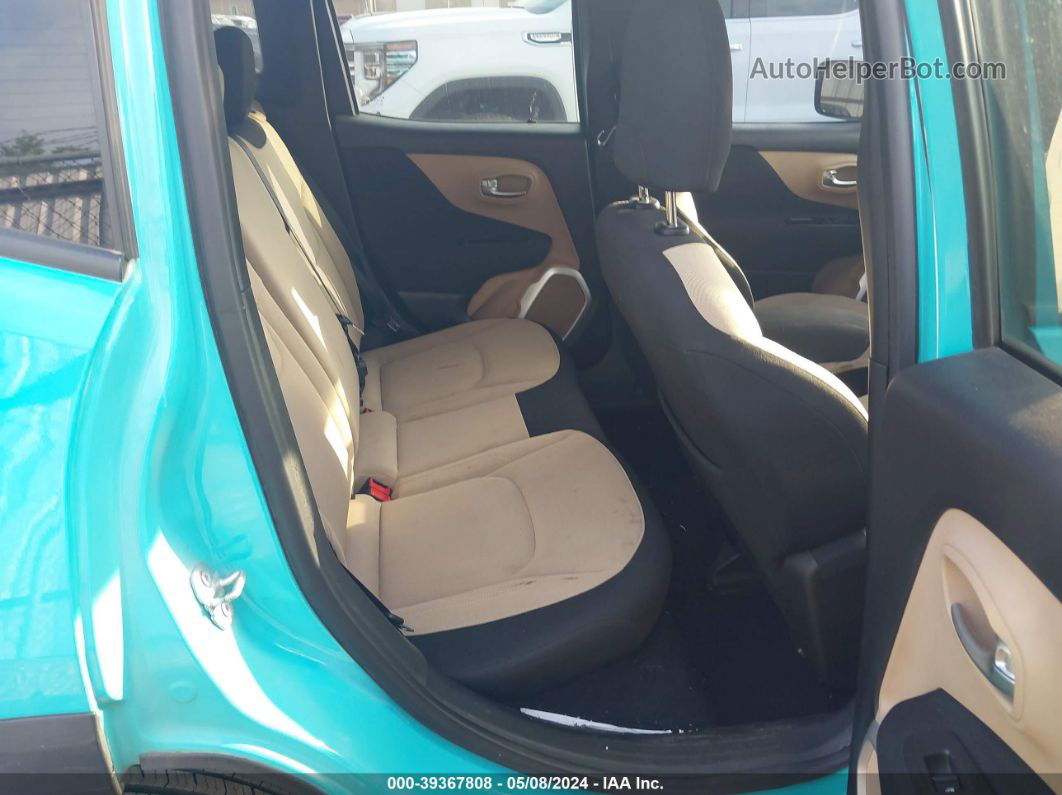 2015 Jeep Renegade Latitude Turquoise vin: ZACCJABHXFPB51577