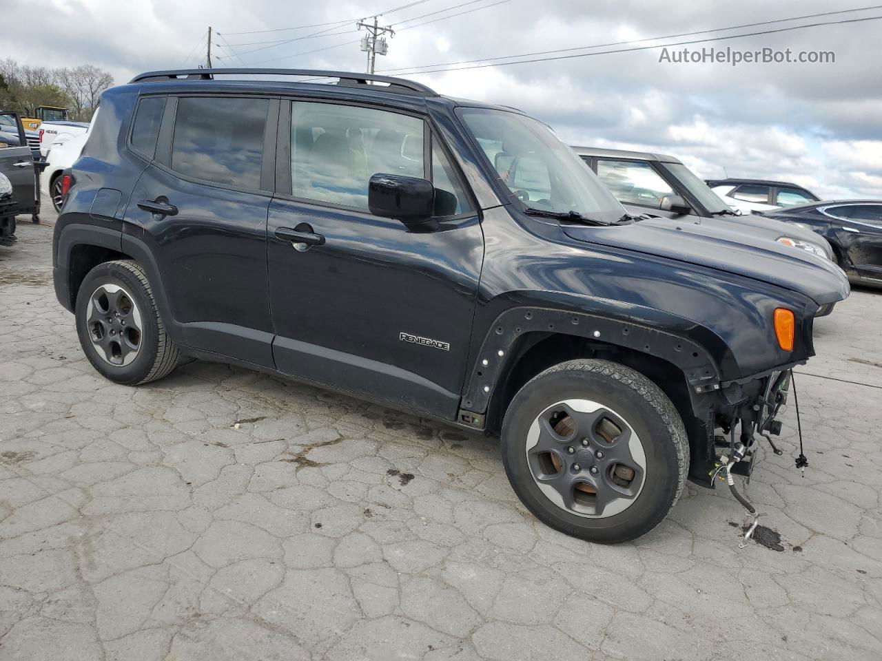 2018 Jeep Renegade Latitude Black vin: ZACCJABHXJPH47605