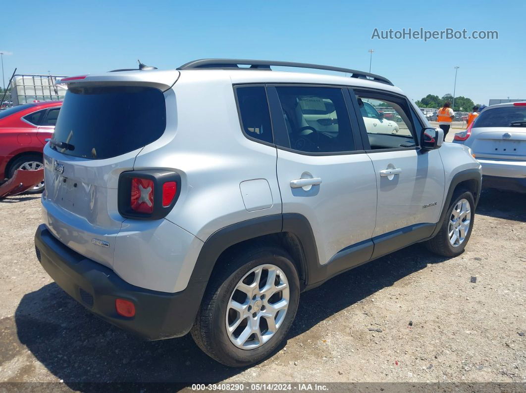 2015 Jeep Renegade Latitude Серебряный vin: ZACCJABT0FPB20536