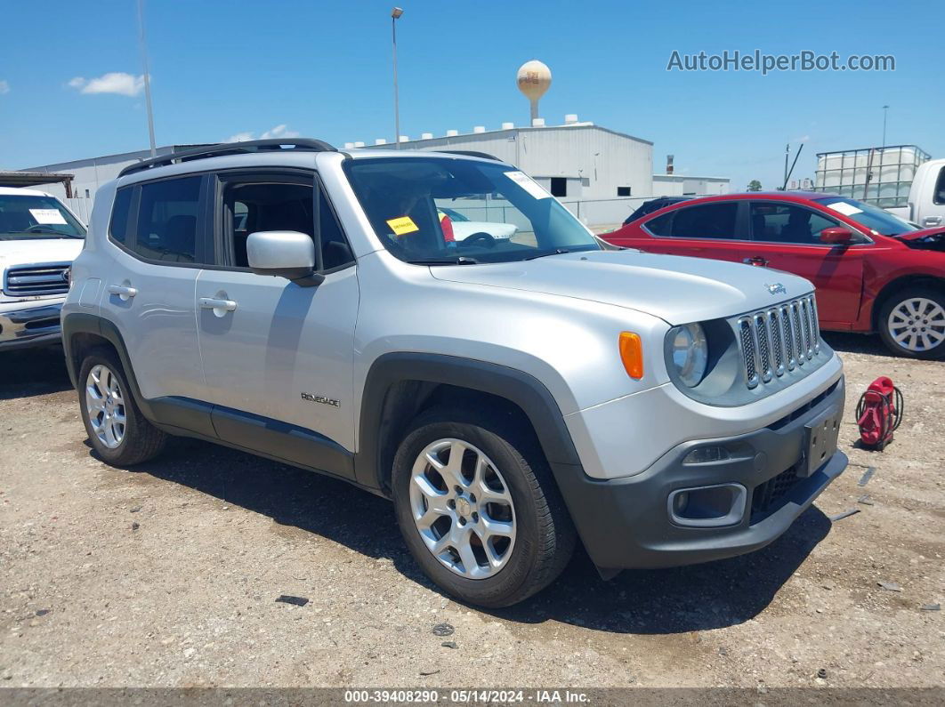 2015 Jeep Renegade Latitude Серебряный vin: ZACCJABT0FPB20536