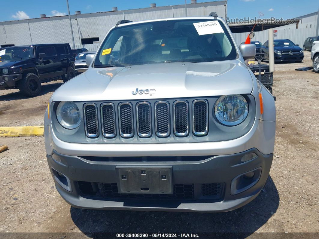 2015 Jeep Renegade Latitude Серебряный vin: ZACCJABT0FPB20536