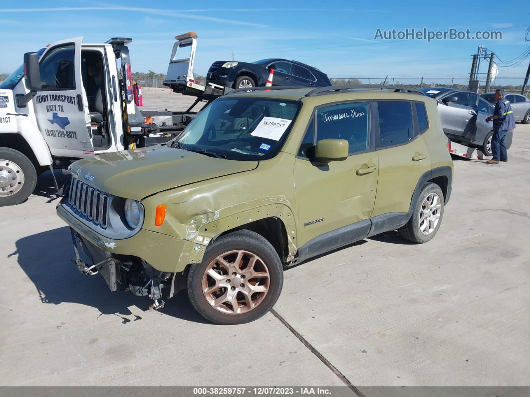 2015 Jeep Renegade Latitude Зеленый vin: ZACCJABT0FPB45193