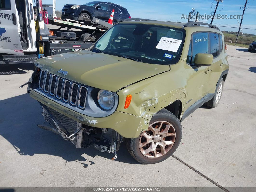 2015 Jeep Renegade Latitude Зеленый vin: ZACCJABT0FPB45193