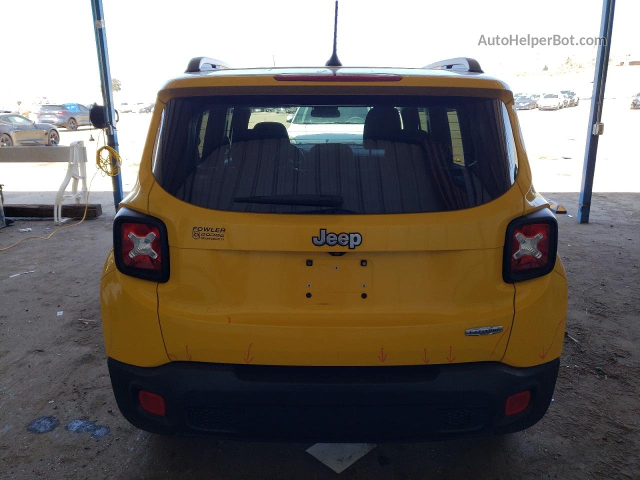 2015 Jeep Renegade Latitude Yellow vin: ZACCJABT0FPB53735
