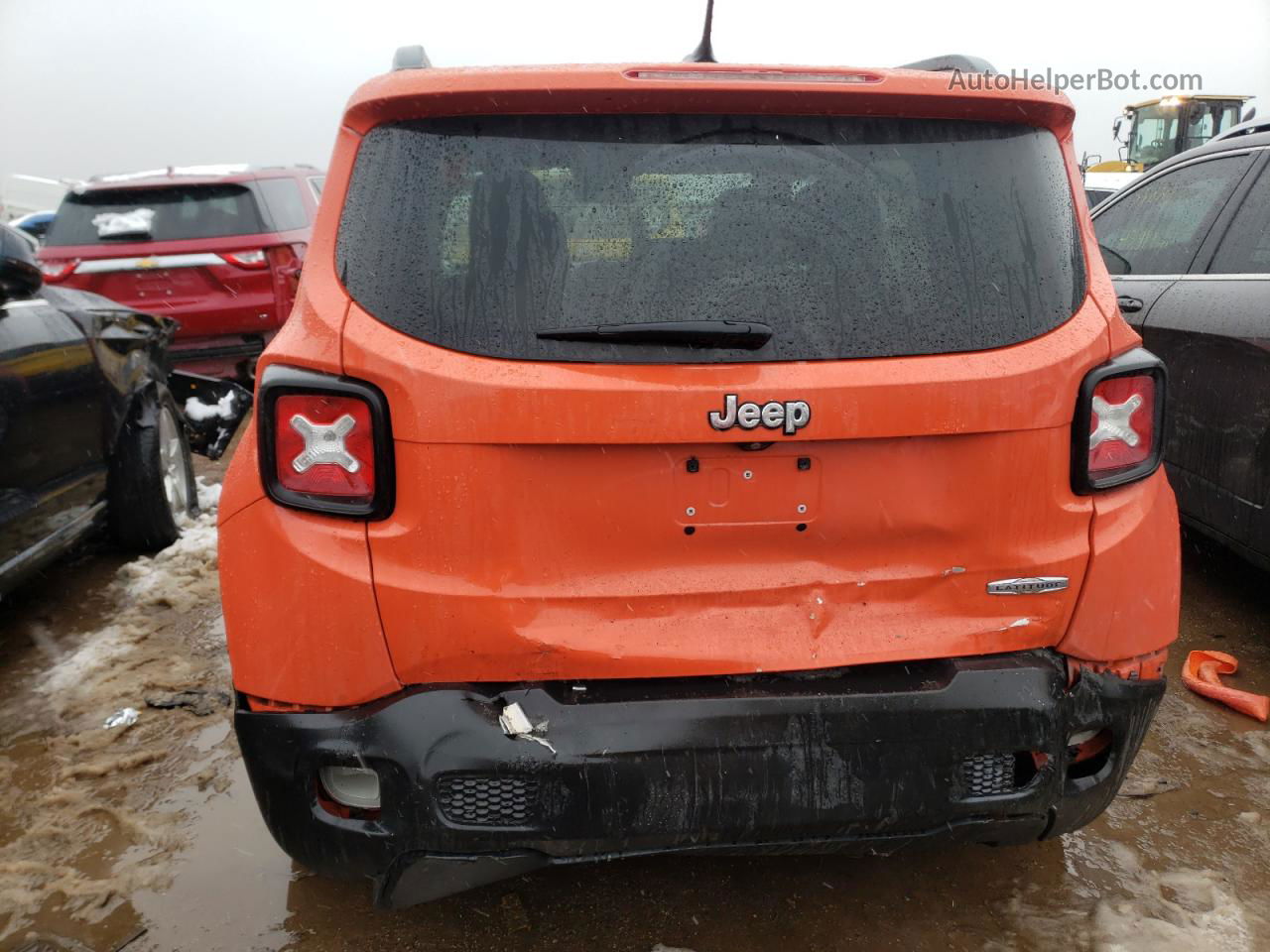 2015 Jeep Renegade Latitude Orange vin: ZACCJABT0FPB53949