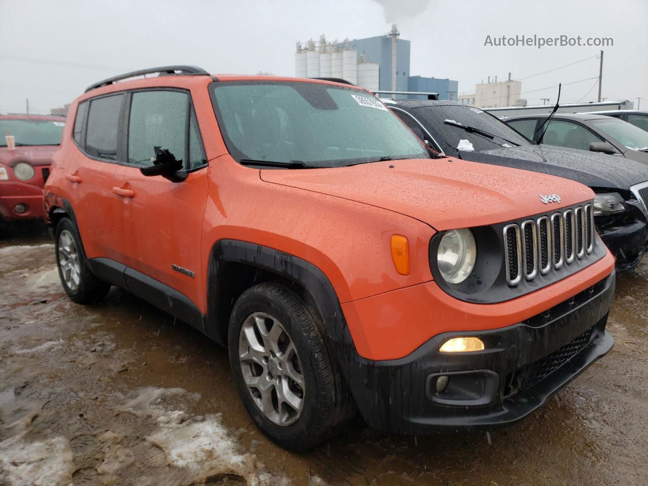 2015 Jeep Renegade Latitude Orange vin: ZACCJABT0FPB53949