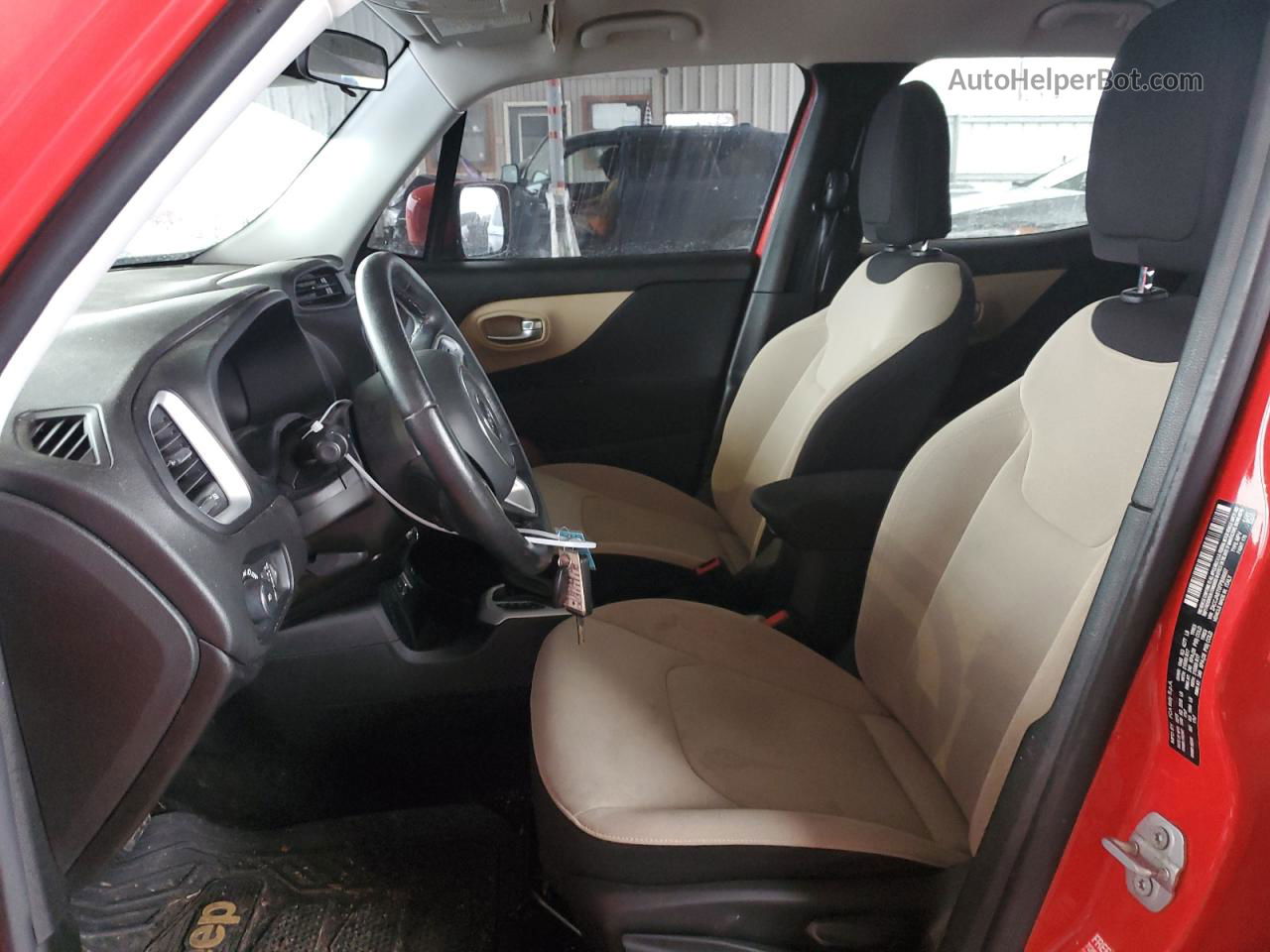 2015 Jeep Renegade Latitude Red vin: ZACCJABT0FPB56007