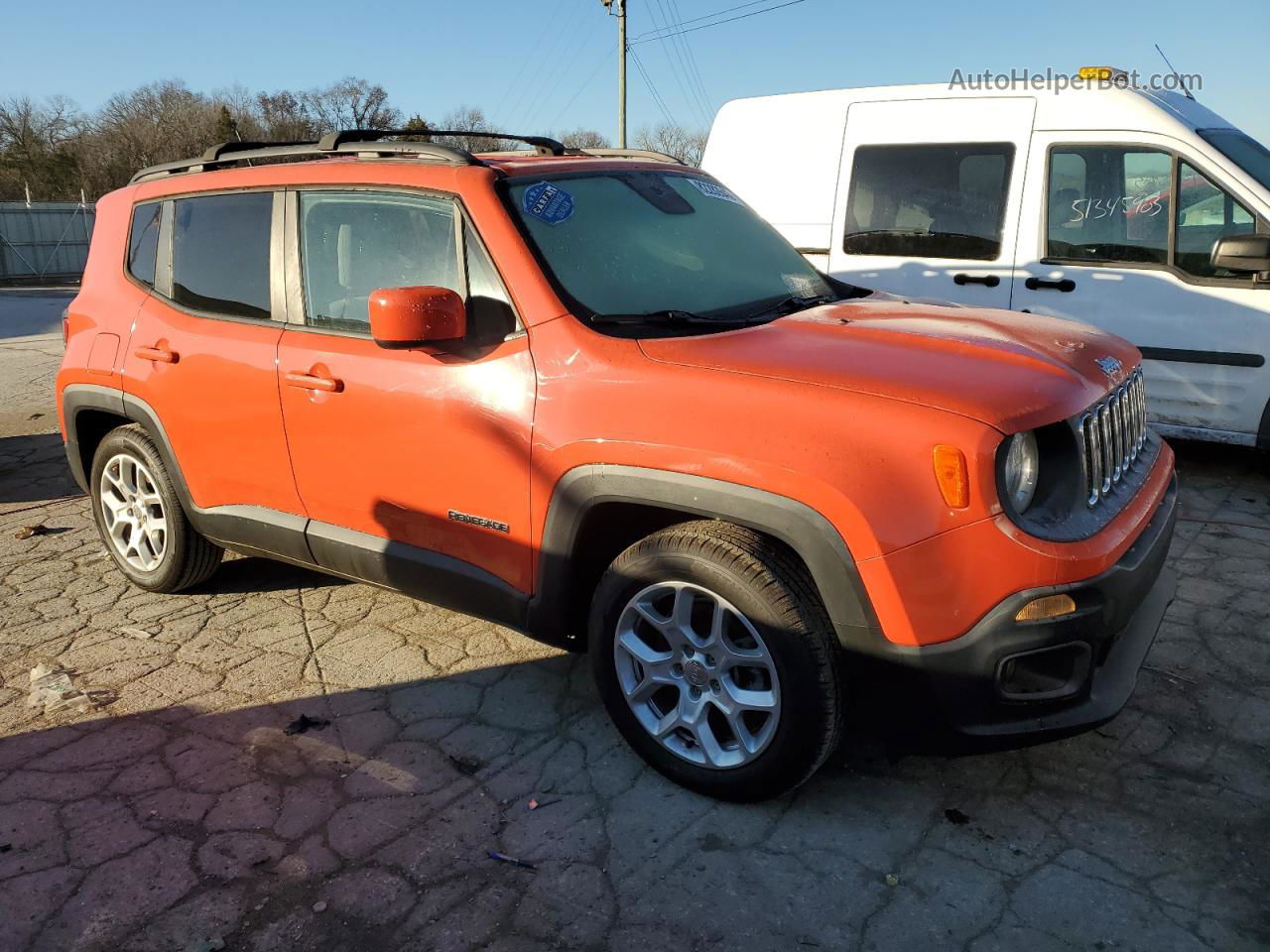 2015 Jeep Renegade Latitude Оранжевый vin: ZACCJABT0FPB56199