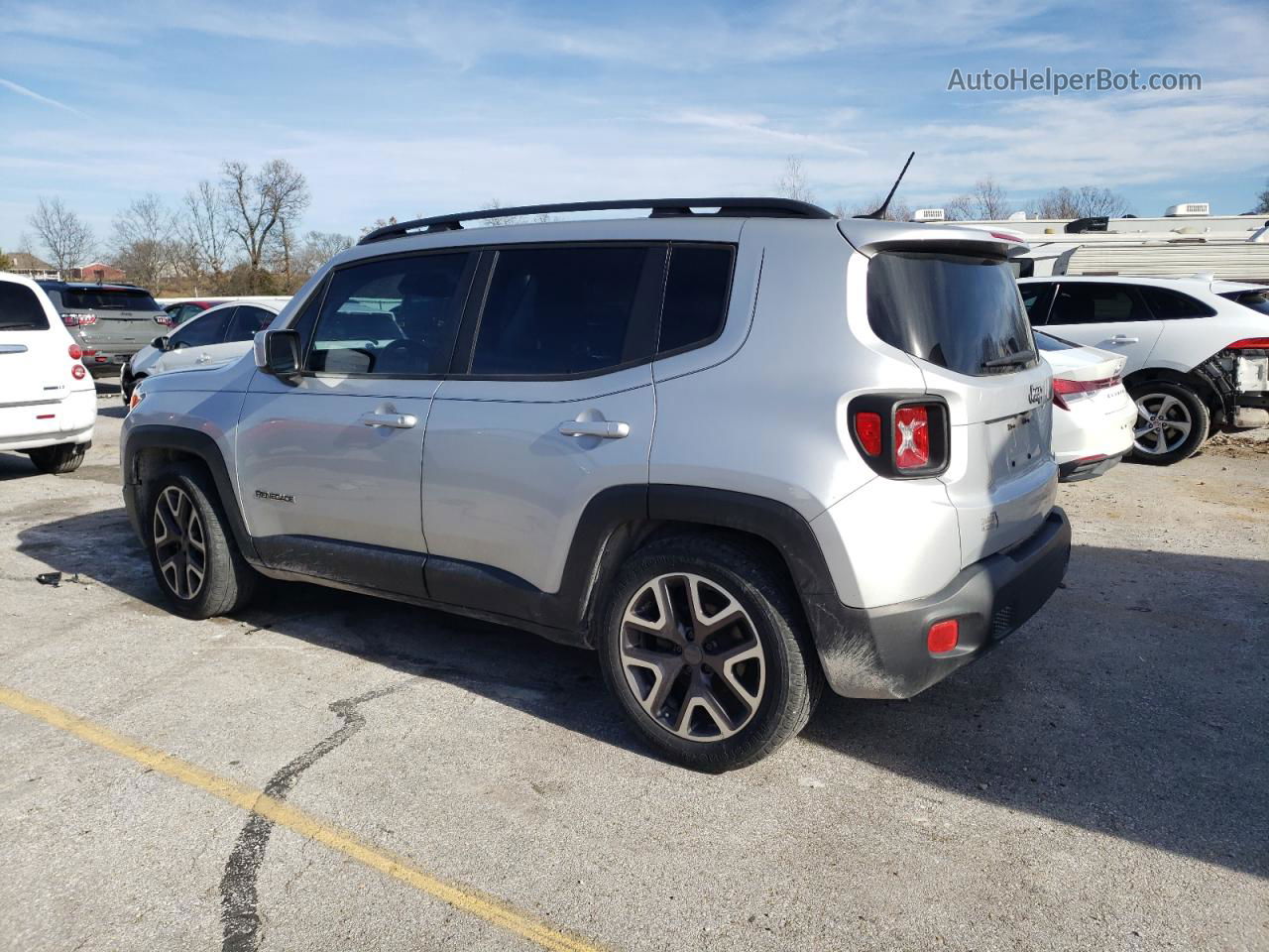 2015 Jeep Renegade Latitude Silver vin: ZACCJABT0FPB59139