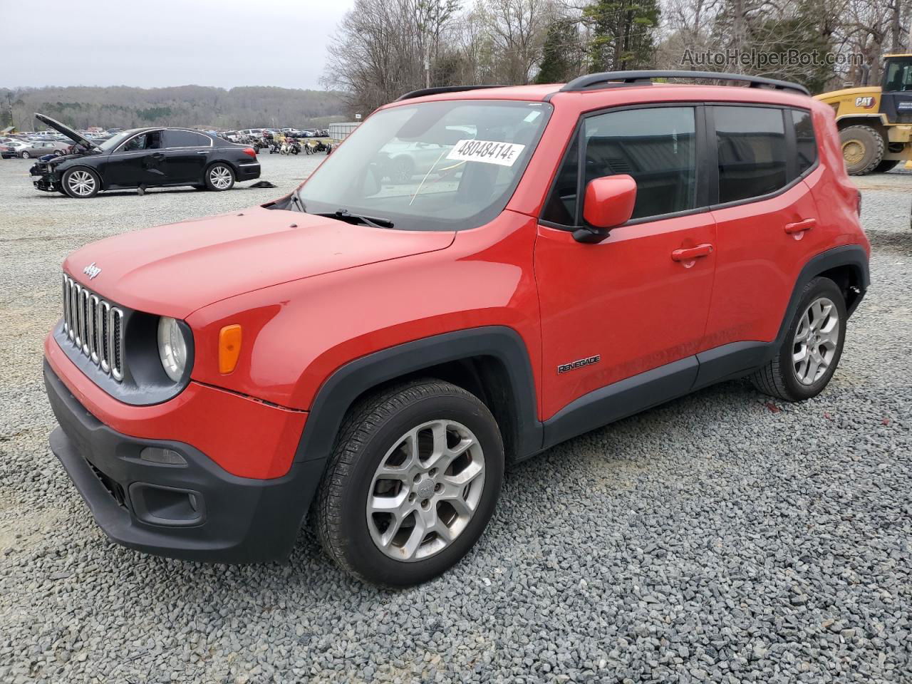 2015 Jeep Renegade Latitude Red vin: ZACCJABT0FPB59607