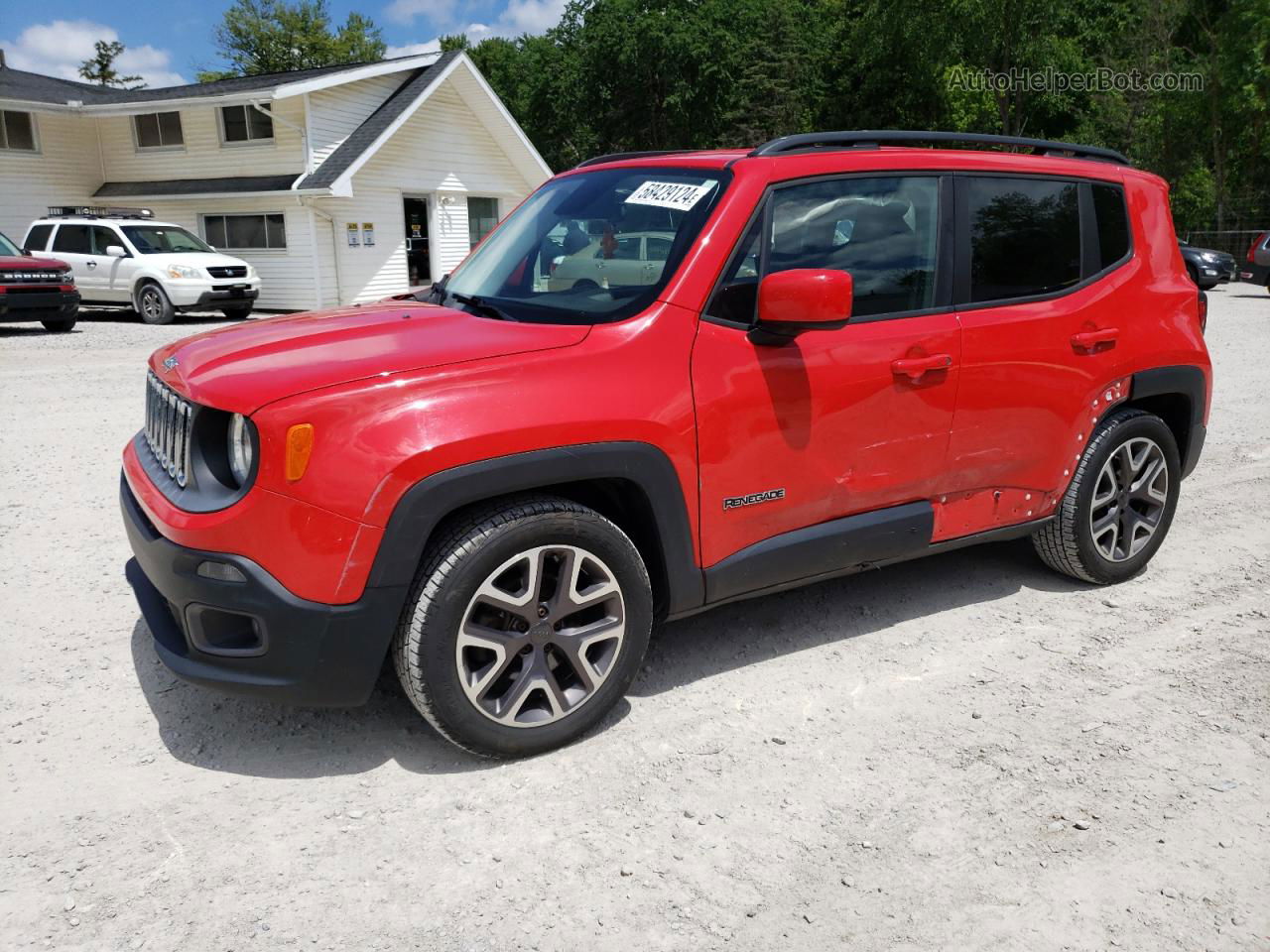 2015 Jeep Renegade Latitude Red vin: ZACCJABT0FPB62248